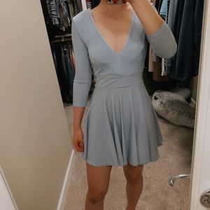 Deep V Dress